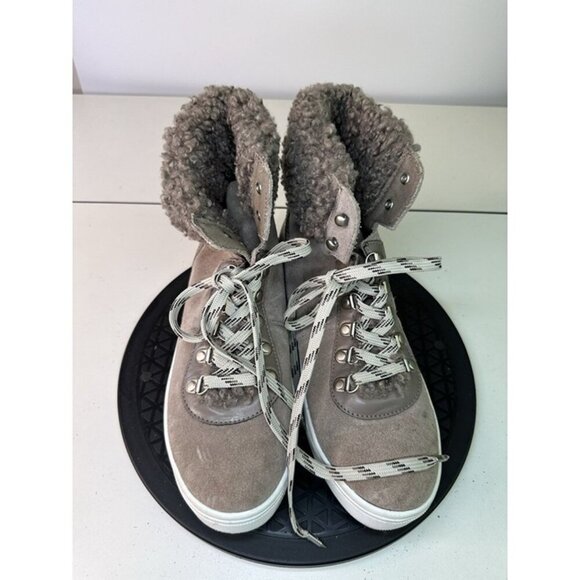 Sam Edelman Women’s Size 8.5M Luther Faux Shearling Boot Taupe - Picture 4 of 10